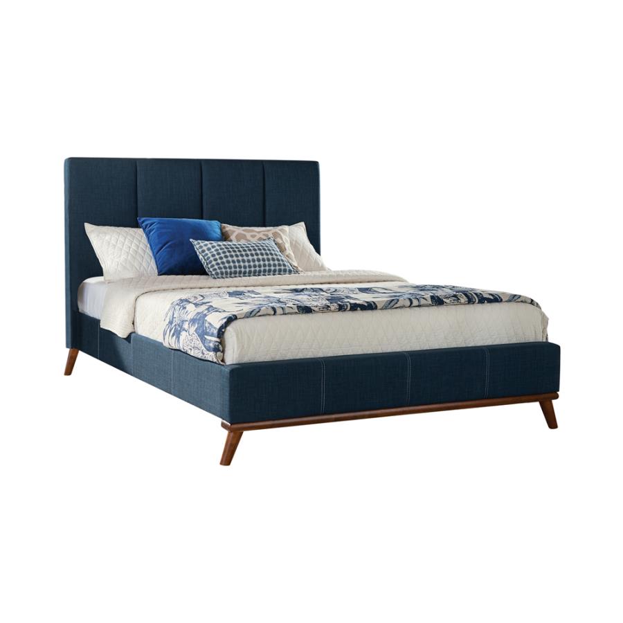 Charity Blue Eastern King Bed