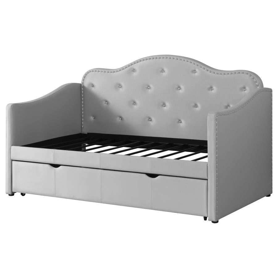Elmore Grey Twin Daybed W/ Trundle