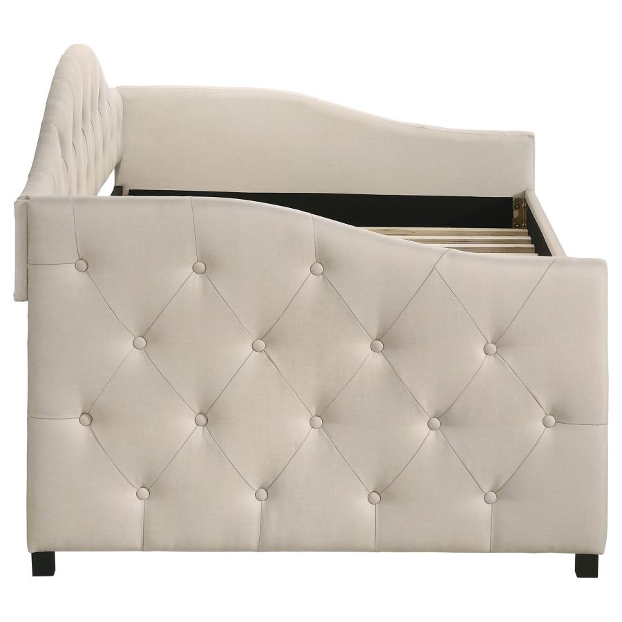 Sadie Beige Twin Daybed W/ Trundle