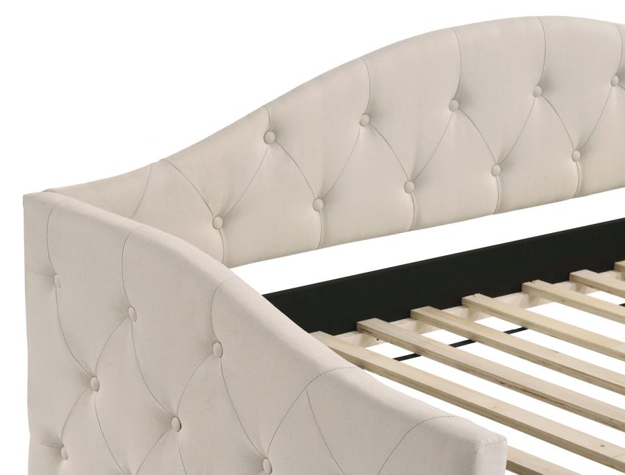 Sadie Beige Twin Daybed W/ Trundle