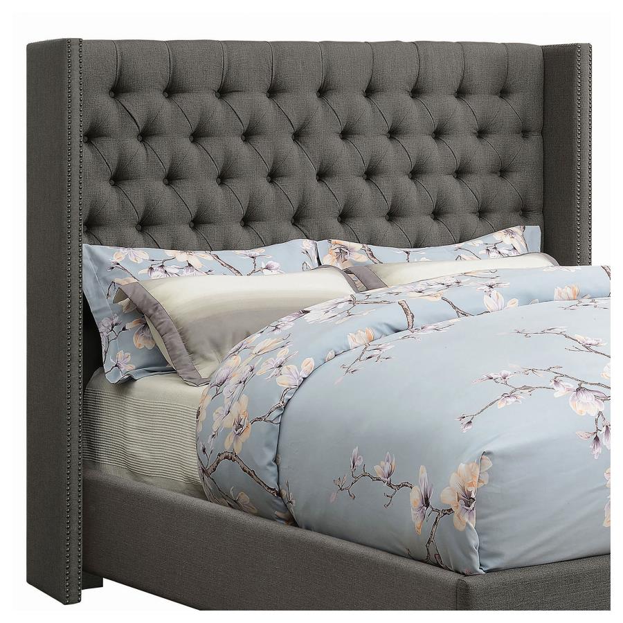 Bancroft Grey Queen Headboard & Hardware