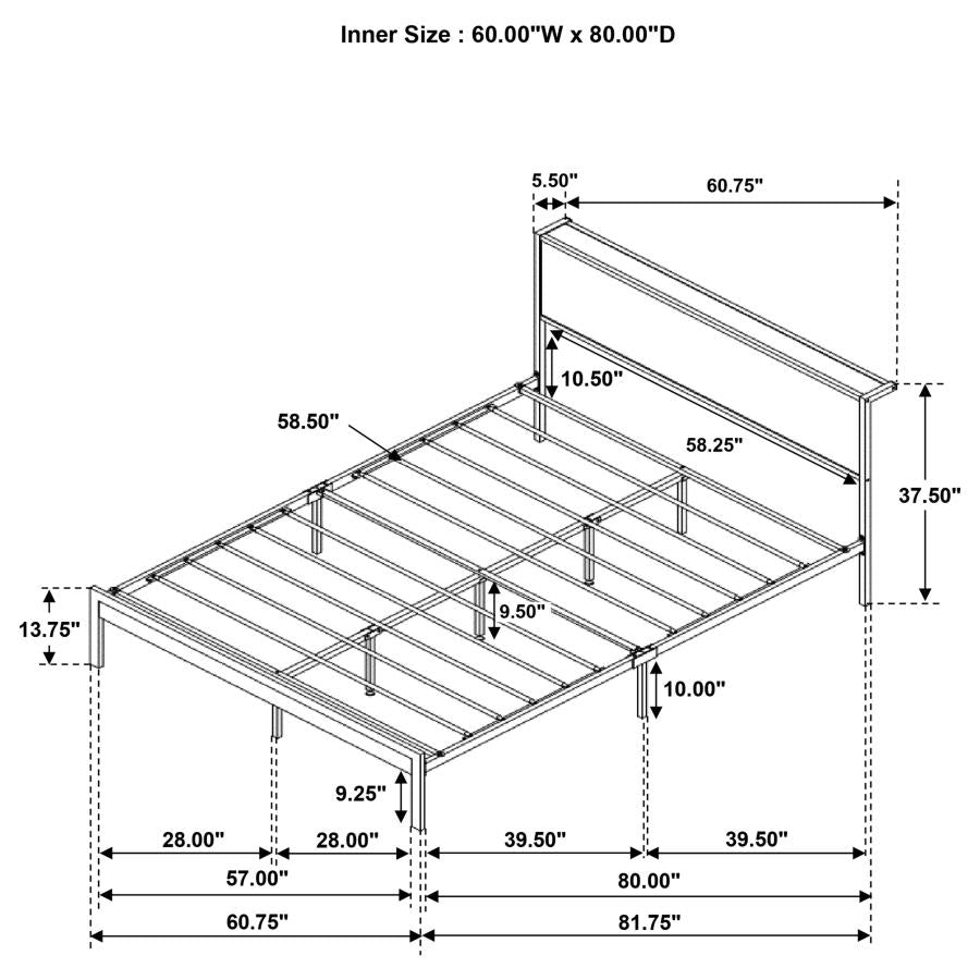 Ricky Brown Queen Bed