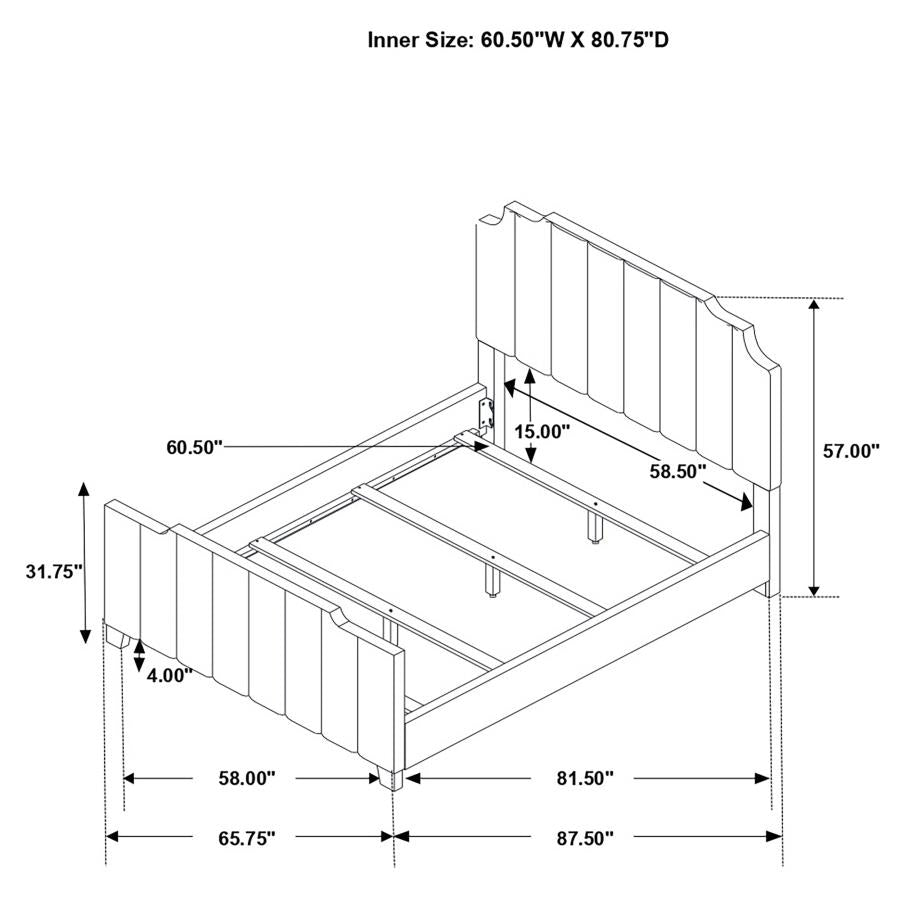 Fiona Grey Queen Bed