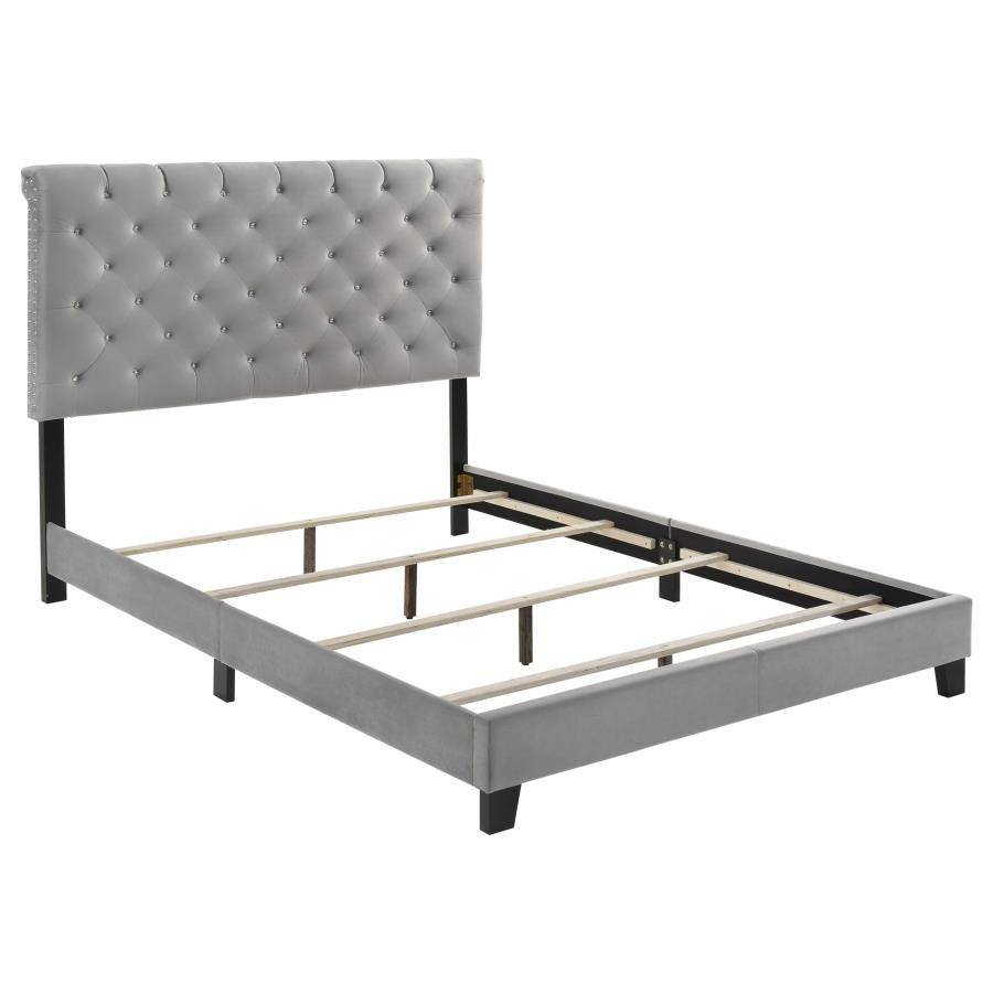 Warner Grey Eastern King Bed