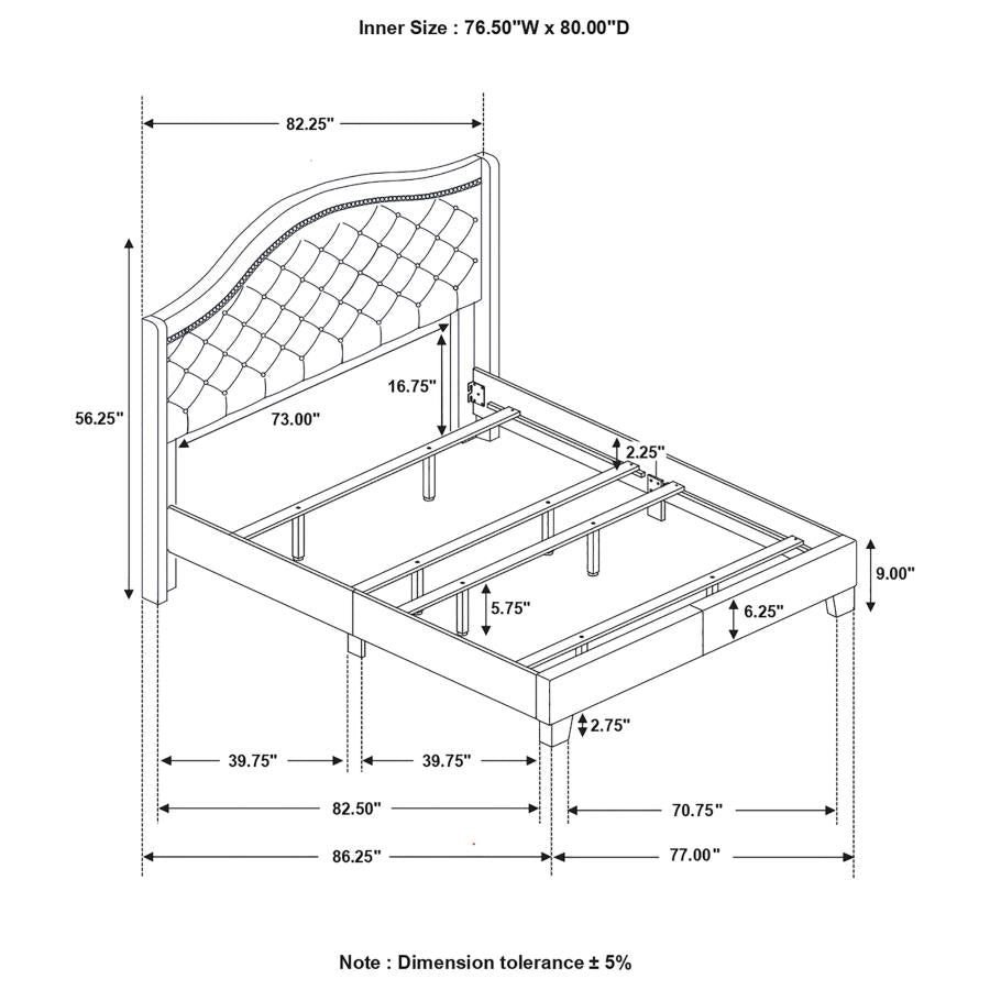 Sonoma Grey Eastern King Bed