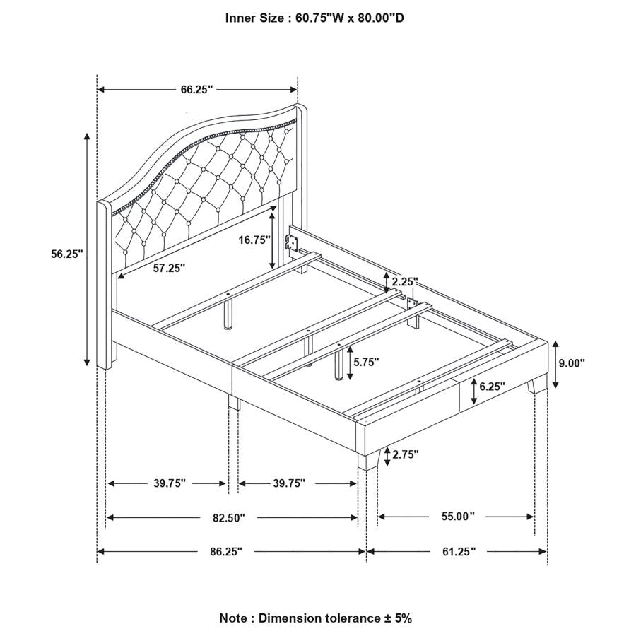 Sonoma Beige Queen Bed