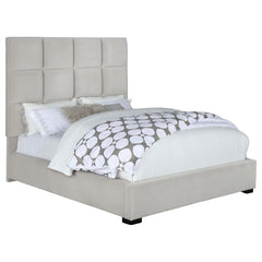 Panes Beige Queen Bed