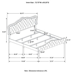 Bella Grey California King Bed