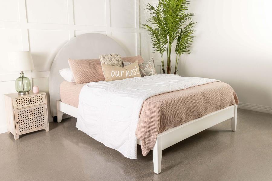 June Ivory Twin Headboard