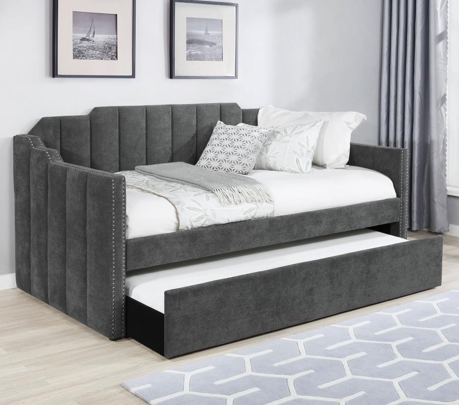 Kingston Grey Twin Daybed W/ Trundle