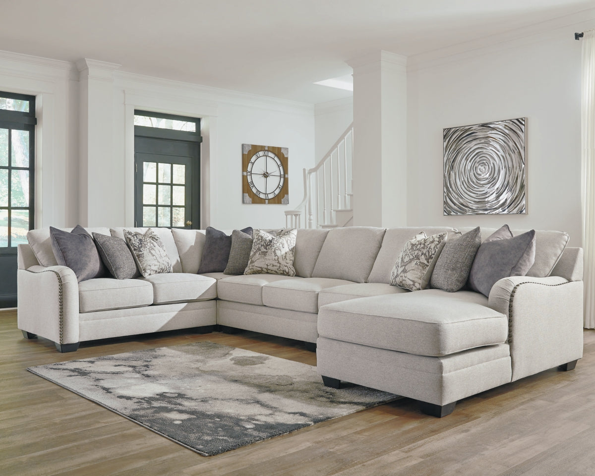 Dellara 5-Piece Sectional with Ottoman - PKG001118
