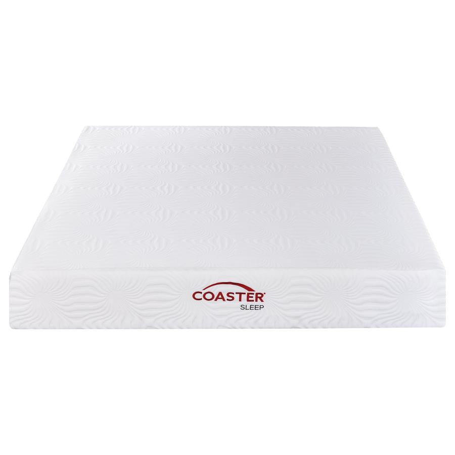 Key White 10" Eastern King Memory Foam Mattress