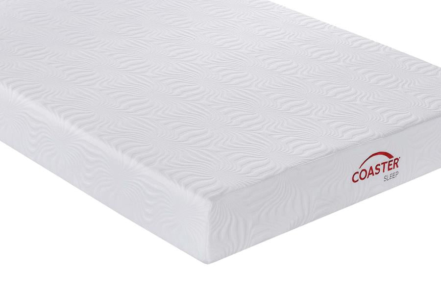 Key White 10" California King Memory Foam Mattress