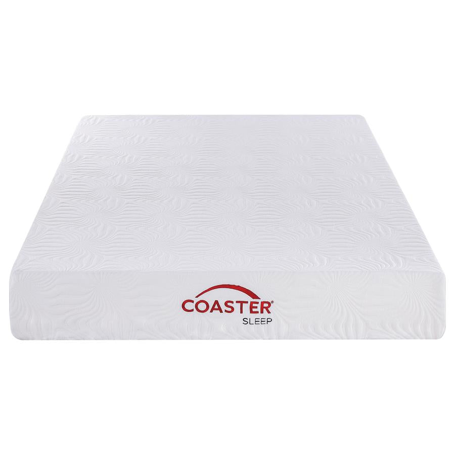 Key White 10" Twin Memory Foam Mattress