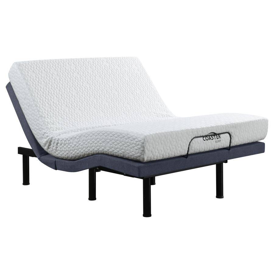Negan Grey Twin Xl Adjustable Bed