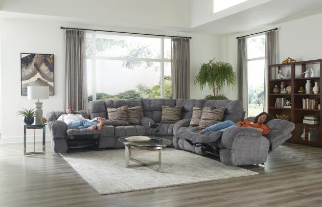 Ashland Power Lay Flat Recl Sofa