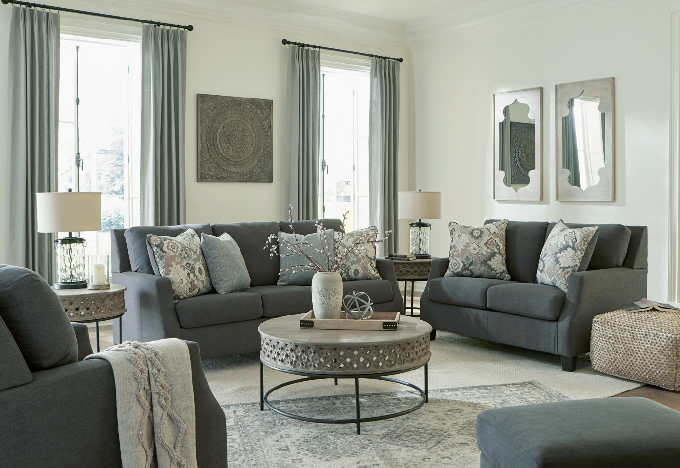 Bayonne Chair and Ottoman