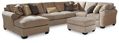 Pantomine 4-Piece Sectional with Ottoman - PKG010946