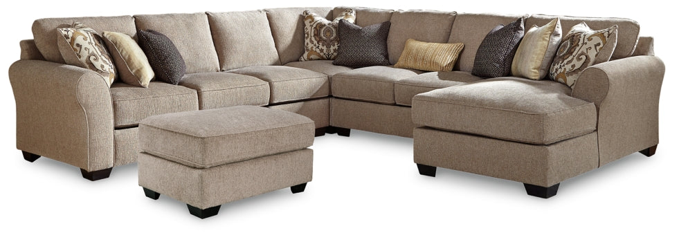 Pantomine 5-Piece Sectional with Ottoman - PKG010947