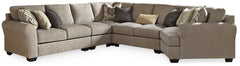Pantomine 5-Piece Sectional with Ottoman - PKG010948