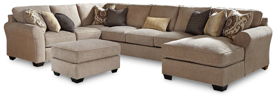Pantomine 4-Piece Sectional with Ottoman - PKG010951