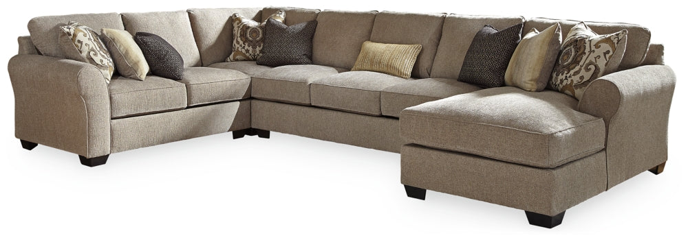 Pantomine 4-Piece Sectional with Ottoman - PKG010951