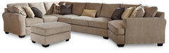 Pantomine 4-Piece Sectional with Ottoman - PKG010952