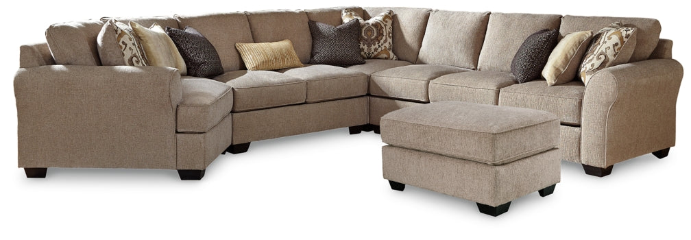 Pantomine 5-Piece Sectional with Ottoman - PKG010942