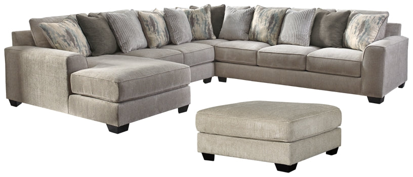 Ardsley 4-Piece Sectional with Ottoman - PKG001211