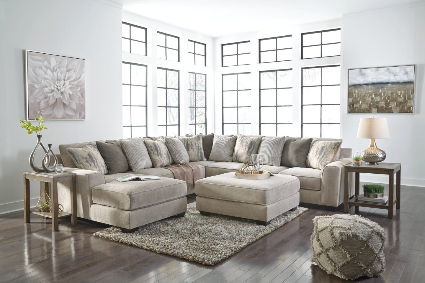 Ardsley 4-Piece Sectional with Ottoman - PKG001211