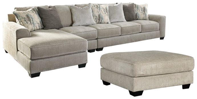 Ardsley 3-Piece Sectional with Ottoman - PKG001215