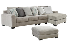 Ardsley 3-Piece Sectional with Ottoman - PKG001225