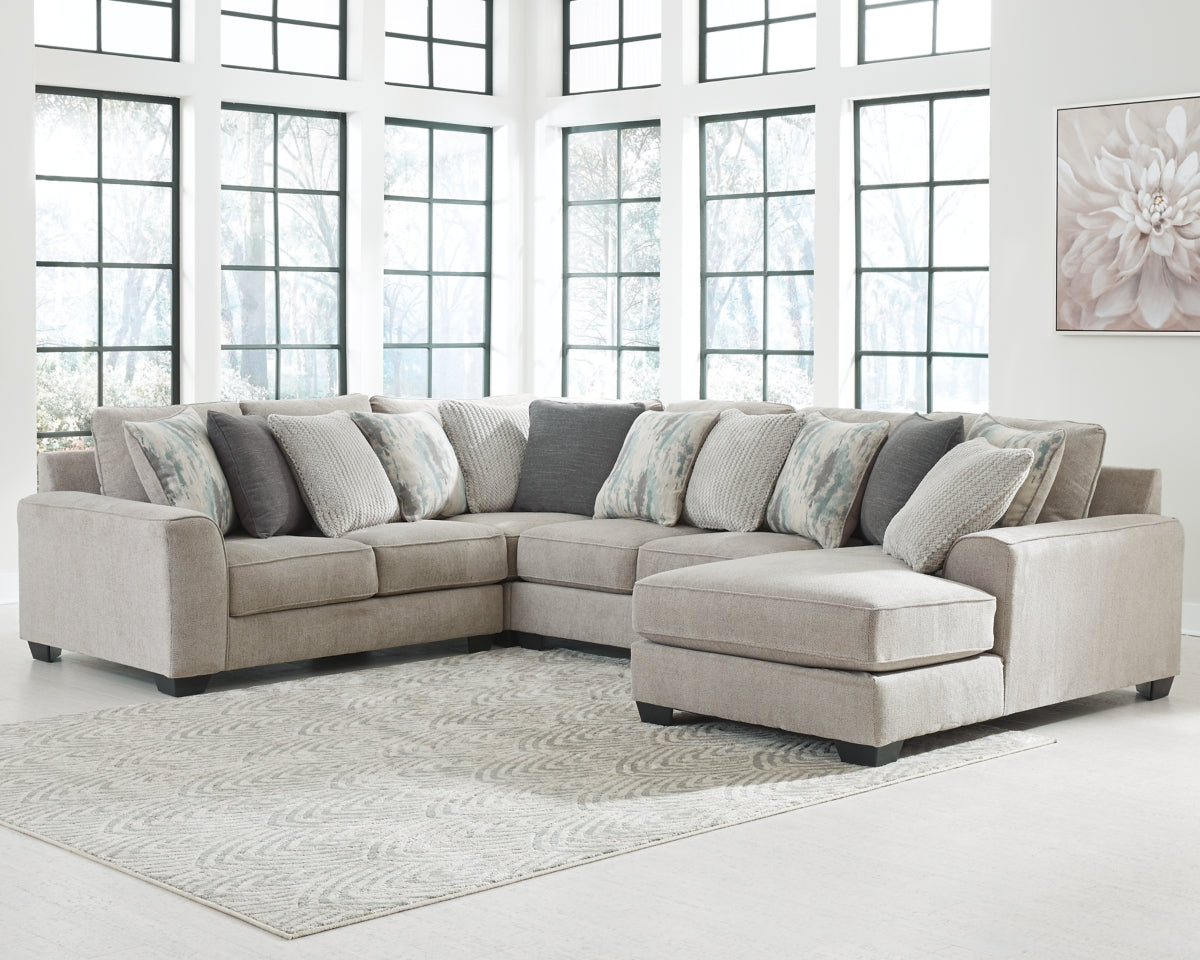 Ardsley 4-Piece Sectional with Ottoman - PKG001221