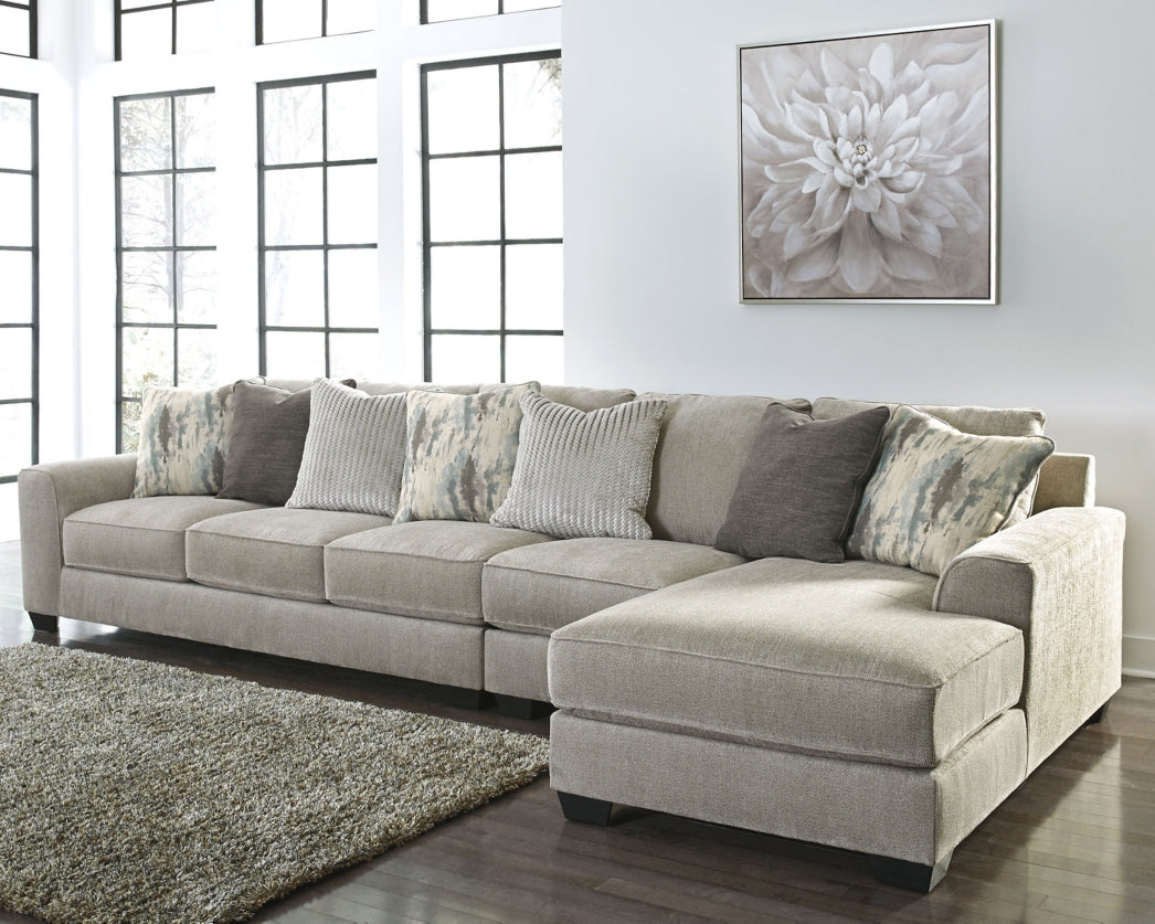 Ardsley 3-Piece Sectional with Ottoman - PKG001217