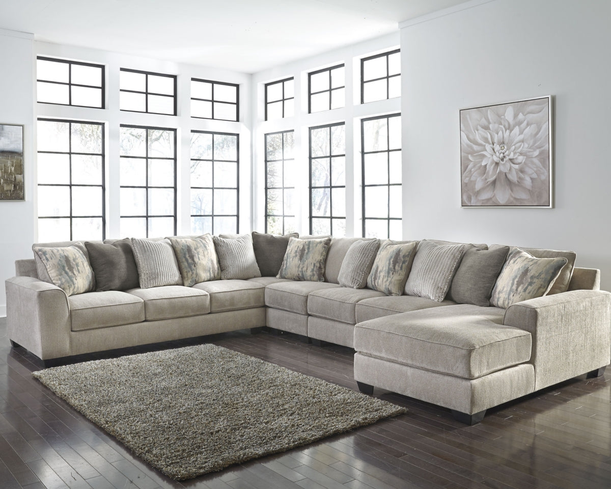 Ardsley 5-Piece Sectional with Ottoman - PKG001219