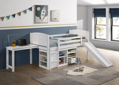 Millie White Twin Workstation Loft Bed