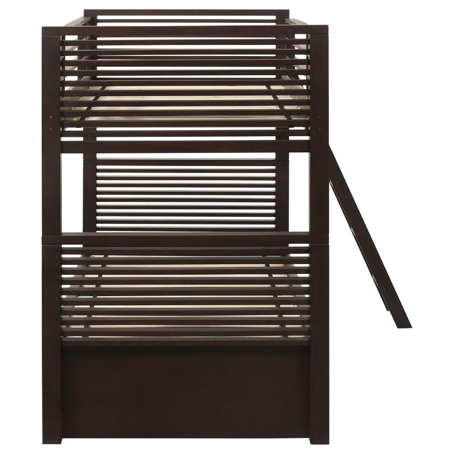 Oliver Brown Twin / Twin Bunk Bed