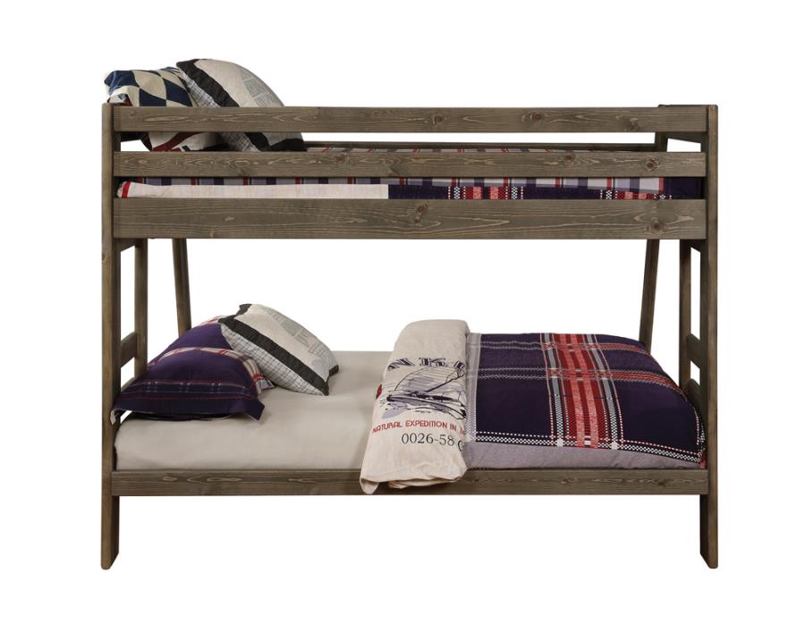 Wrangle Hill Grey Twin / Full Bunk Bed