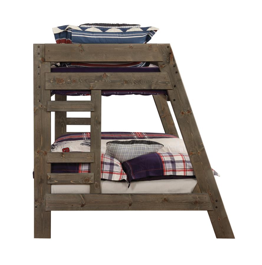 Wrangle Hill Grey Twin / Full Bunk Bed