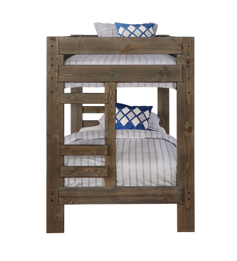Wrangle Hill Grey Twin / Twin Bunk Bed