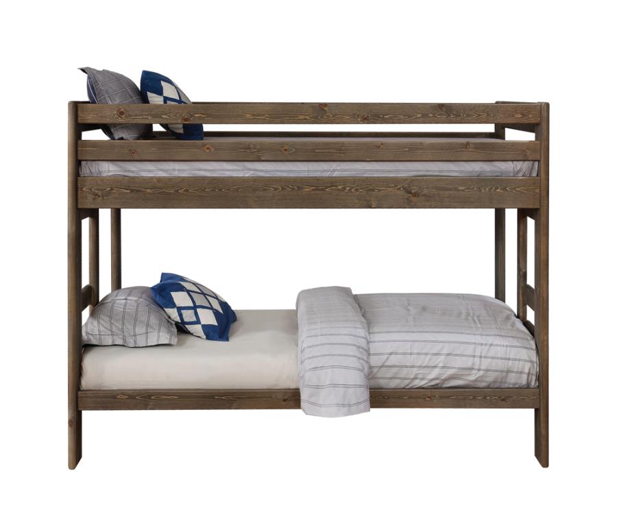 Wrangle Hill Grey Twin / Twin Bunk Bed