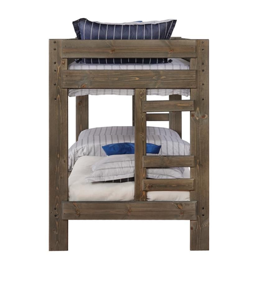 Wrangle Hill Grey Twin / Twin Bunk Bed