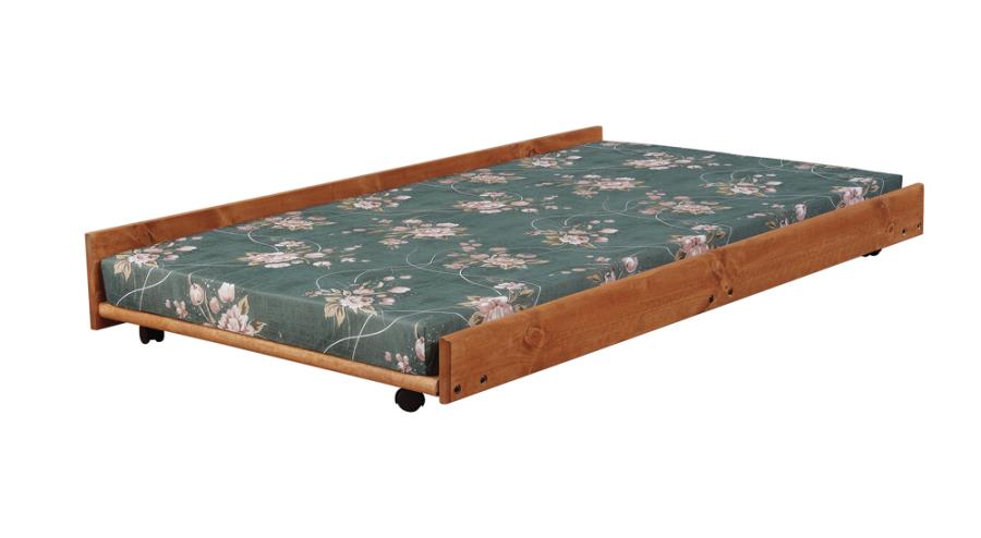 Wrangle Hill Brown Trundle W/ Bunkie Mattress