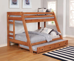 Wrangle Hill Brown Trundle W/ Bunkie Mattress