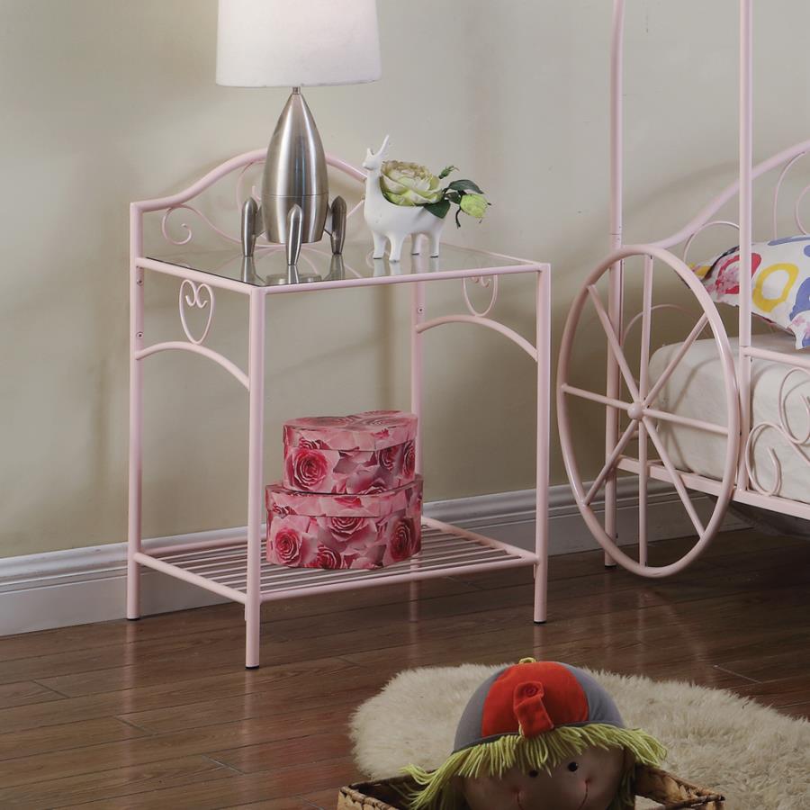 Massi Pink Nightstand