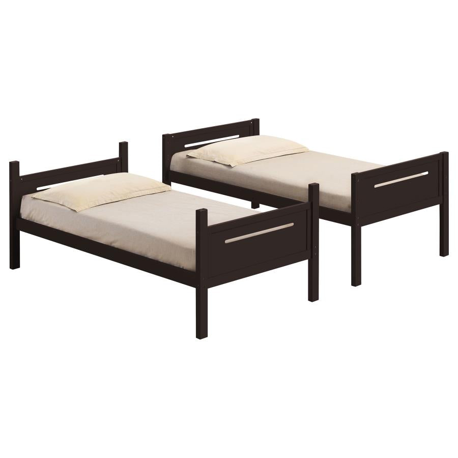 Littleton Brown Twin / Twin Bunk Bed