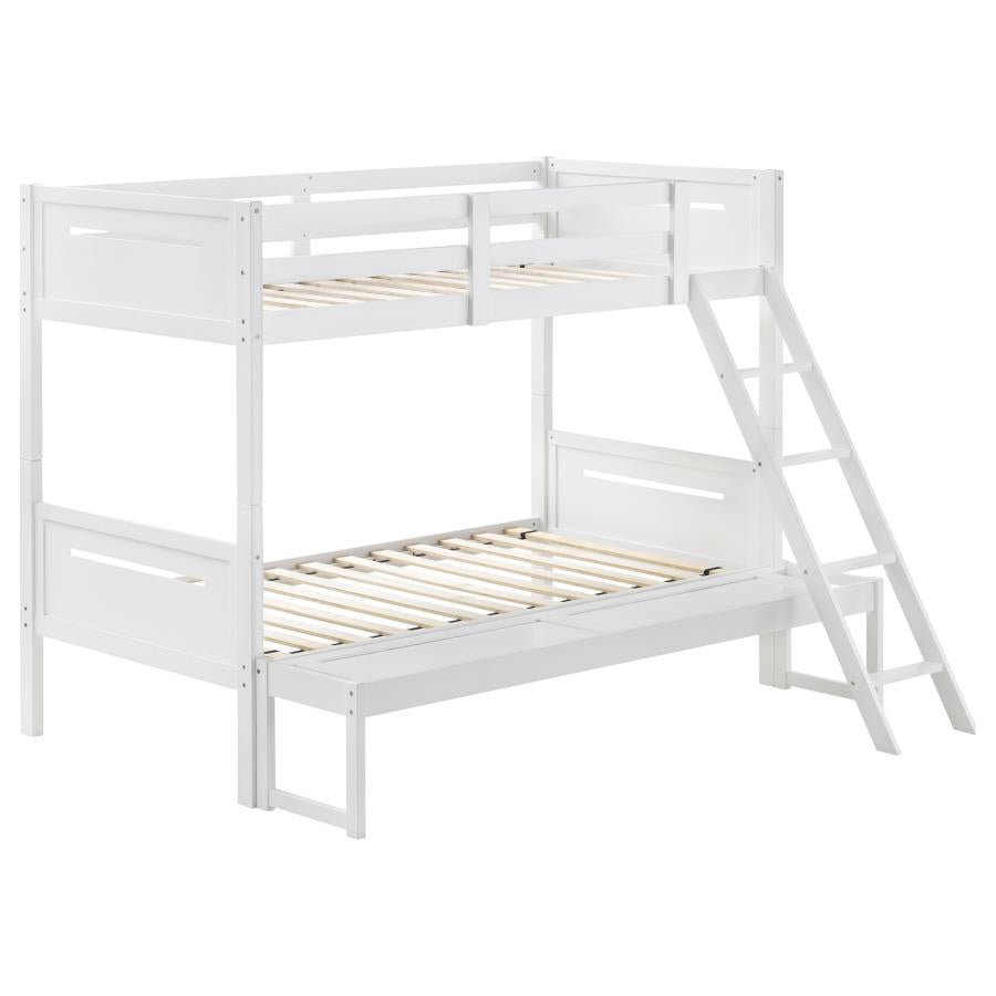 Littleton White Twin / Full Bunk Bed