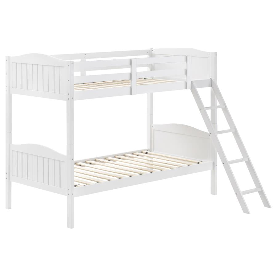 Arlo White Twin / Twin Bunk Bed