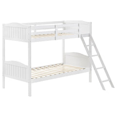 Arlo White Twin / Twin Bunk Bed