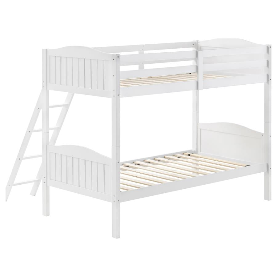 Arlo White Twin / Twin Bunk Bed
